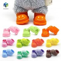 Healmeyou Giày búp bê Labubububu, Giày bốt mắt cá chân búp bê mô phỏng bằng silicon, Giày Labububububupu hoạt hình búp bê Mini thủ công Giày đi mưa ngắn 17cm Labububupu