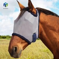 Healmeyou Mặt nạ lưới chống ruồi ngựa, Tấm chắn mắt ngựa có thể điều chỉnh co giãn, Dệt kim chuyên nghiệp Chống muỗi thoáng khí Vỏ bảo vệ ruồi ngựa động vật