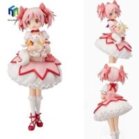 Healmeyou Puella Magi Hình, Chất liệu PVC Trang trí Đồ trang trí Đồ trang trí Madoka Magica, Trang trí nội thất 18cm Kawaii Anime Ngoại vi Kaname Madoka Hình Trang trí bàn làm việc