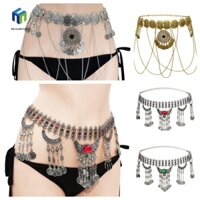HEALMEYOU Thắt Lưng Dây Xích Kim Loại Tua Rua Phong Cách Dân Tộc Dễ Phối Đồ Đi Biển Cho Nữ