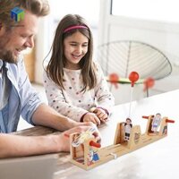 Healmeyou Trò chơi bóng rổ để bàn, Bóng đá với bảng điểm Trò chơi máy tính để bàn bóng rổ xoay, Động cơ mịn Nhựa thể thao Mini Bàn tương tác Đồ chơi chiến đấu Quà tặng Giáng sinh