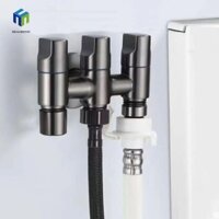 Healmeyou Van chuyển hướng nước ba lần, Van góc ba chiều chống ăn mòn bằng thép không gỉ, Tiết kiệm không gian Tiết kiệm nước Dễ dàng lắp đặt vòi máy giặt