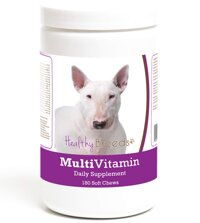 Healthy Breeds Multivitamin Daily Dietary Supplement - Over 200 Breeds - Vet Recommended Formula - Bacon Flavored Soft Chews - 60 Count
