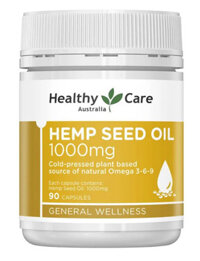 Healthy Care Hemp Seed Oil 1000mg 90 Capsules
