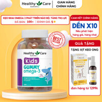 Healthy Care Kids Gummy Omega-3 Kẹo Dẻo kẹo dẻo tăng thị lực phát triển trí não vitamin cho bé
