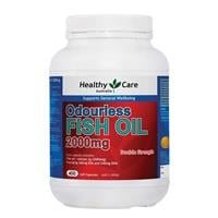 Healthy Care Odourless Fish Oil 2000mg 400 Soft Capsules