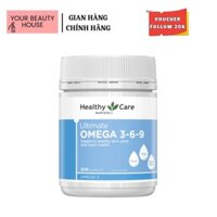 [Healthy Care] Viên Dầu Cá Omega 3 6 9 Hỗ Trợ Thị Lực & Trí Nhớ Hộp 200 viên