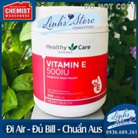 Healthy Care Vitamin E 500IU - 200 viên 💙 Chemist Warehouse - Úc