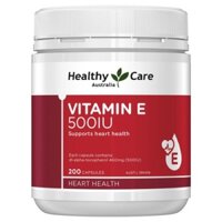 Healthy Care Vitamin E 500IU 200 Capsules (new packaging)