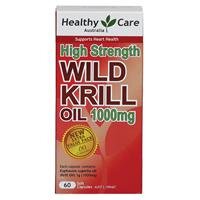 Healthy Care Wild Krill Oil 1000mg 60 Soft Capsules