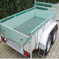 Heavy Duty Cargo Net 220x170cm Green Elastic Mesh Storage Pickup Truck Trailer Car Dumpster Mesh Covers
