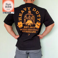 Heavyduty Thể Thao Quả Tạ Tập Thể Hình In Hình Ngắn Tay Nam Nữ Áo Thun Cotton Rời Thường Ngày