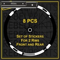 Hed (8 hoặc 12 chiếc) 700c 30mm nhãn dán vành bánh xe decal vinyl cho xe đạp đường bộ