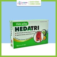 Hedatri Giúp tăng cường sức bền thành mạch Giảm các triệu chứng của Trĩ Táo bón Hộp 30 Viên