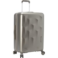 Hedgren Edge Carve Hardside Expandable Spinner Suitcase, 10 lb, 24", Champagne