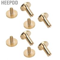 HEEPDD Bộ đinh tán bằng đồng thau tròn Đầu phẳng cứng cho giày Áo khoác