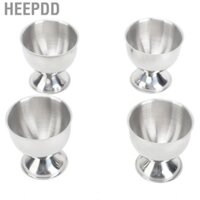 HEEPDD Cốc đựng trứng vịt chịu nhiệt độ cao 4 miếng thép không gỉ chống xói mòn chắc chắn cho cắm trại