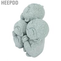 HEEPDD Mini Sư Tượng Phật Trang Trí Đá Sa Thạch Xanh Phong Cách Trung Hoa Hình Nhà Sư Vật Trang Trí Cho Cá Nhà Trang Trí Sân Vườn
