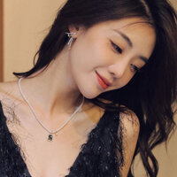 Hefang Wish Vuông Đĩa Ngọc Trai Vòng Cổ Nữ Phong Cách Nhật Bản Và Hàn Quốc Thời Trang Thiểu Số Thiết Kế Magic Wand Sterling Bạc Bông Tai