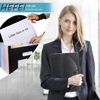 HEFEI Accordian File Organizer Thư mục giấy di động Bộ sắp xếp tài liệu Mở rộng Thư mục tập tin Hộp đựng hồ sơ đầy màu sắc có nắp mở rộng