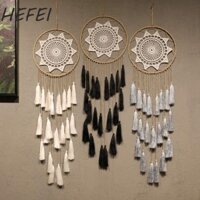 Hefei Dream Catcher Boho Trang Trí Nhà Tua Rua Lông Vũ Trang Trí Thủ Công Macrame Handmade