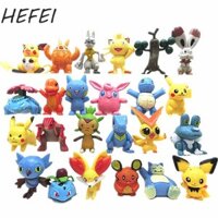 Hefei Pikachu Anime Đồ Chơi Dễ Thương Mini Trẻ Em Quà Tặng Giáng Sinh Anime Mô Hình