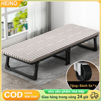 HEINO Giường Gấp Ngủ Trưa Văn Phòng Thông Minh Không Cần Lắp đặt Có Bánh Xe Di Chuyển Dễ Dàng Tiết Kiệm Không Gian
