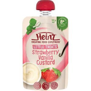 Dinh dưỡng đóng lọ trứng sữa vị dâu và chuối Heinz 110g