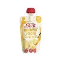 Heinz Váng sữa ăn dặm cho bé từ 6 tháng tuổi vị chuối và kem trứng Banana Custard 120g