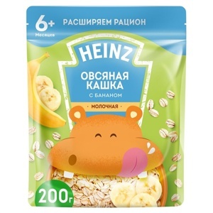 Bột Heinz sữa, yến mạch, chuốii 250g