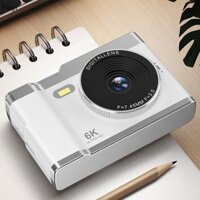 Heji 6K HD CCD Máy Ảnh Kỹ Thuật Số Camera Chụp Ảnh Video Máy Quay Màn Hình 2.4 Inch Máy Quay Để Chụp Ảnh Cho Trẻ Em Người Lớn Người Mới Bắt Đầu VN
