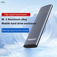 Heji M2 NVMe SSD Vỏ 10Gbps PCIE SSD Hộp Di Động Cho M.2 NVMe PCIE NGFF Giao Thức SATA Hộp Đĩa SSD Bộ Chuyển Đổi Ngoài Kim Loại VN