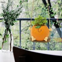 Heji Swing Face Planter Nồi Treo Xoay Smiley Planter Dễ Thương Planter Cho Trong Nhà Và s er VN