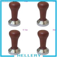 ❍♈[HELLERY]  49 - 58mm   Wooden  &  Steel   Coffee   Tamper   Machine   Espresso   Latte   Kitchen   Brew