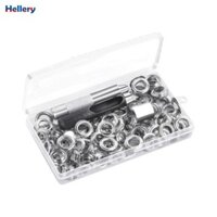 Hellery Grommet Khoen Assortment Set Rèm Grommet Thủ Công Làm Khoen Dụng Cụ DIY Dự Án Cho Da Bọc Quần Áo Bạt