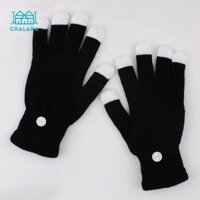 Hellery LED Găng tay Ánh sáng ngón tay Găng tay phát sáng đầy màu sắc cho bữa tiệc Carnival Trang phục Rave Sân khấu biểu diễn
