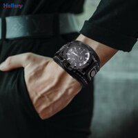 Hellery Nam Đồng Hồ Đeo Tay Nam Đồng Hồ Lắc Tay Thiết Kế Vòng Đeo Da Đồng Hồ Dành Cho Nam