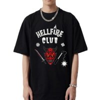 Hellfire Club Áo Thun 100 Cotton Stranger Things 4 Áo Dạo Phố Hip Hop Nam / Nữ Bốn Mùa Tee In Hình Anime Áo Thường Ngày