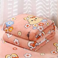 Hello Flannel Cute Kitty Bed Sheet Winter Anti-Static Bacteriostasis Plus Fleece Summer Nap So
