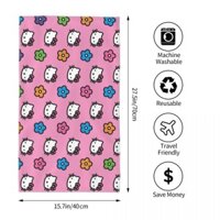 Hello Kitty (2) Khăn thấm Khăn vuông Khăn mặt Khăn đầu Khăn tắm Khăn chạy bộ Thể dục Yoga Khăn thể thao ngoài trời 70x40cm