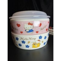 Hello Kitty Bát Gốm Sứ Bát Sứ Hàng Ngày Đơn Mồ Côi Hello Kitty Dung Tích Lớn Mì Ăn Liền Bát Hộ Gia Đình Bát Cơm Bát Cao Salad Bát