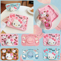 Hello Kitty Cat Soft Kids Handle Case cho iPad Mini 7 1 2 3 4 5 6 Pro Air 9.7 "10.2" 10.5 "10.9" 11 "4th / 5th / 6th / 7th / 8th / 9th / 10th Gen 2017 / 2018 2020 / 2021 / 2022 Silicone Bao da