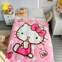 Hello kitty Chăn sanrio Chăn Chăn Dễ Thương Cô Gái Chăn Trẻ Em Chăn Flannel Vải Thoải Mái