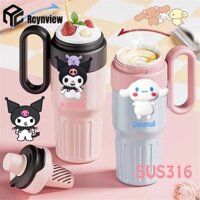 Hello Kitty Cinnamoroll Anime Kuromi MINISO Uống Nước Dễ Thương Kawaii Thép Không Gỉ Ống Hút Bảo Quản Cốc Quà Tặng Cho Trẻ Em