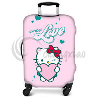 Hello Kitty Dày Hành Lý Bảo Vệ Vali Du Lịch Co Giãn Cao Spandex Vỏ Bảo Vệ Phù Hợp Với Vali 18-32in