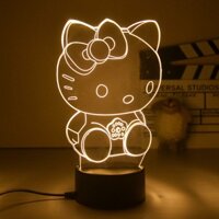 Hello kitty Đèn Ngủ 3d Hình Mèo kitty Xinh Xắn