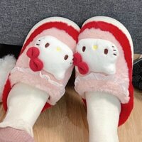 Hello kitty Dép Bông Đi Trong Nhà Chống Trượt Chống Thấm Nước Giữ Ấm Mùa Đông
