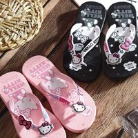 Hello kitty Dép Xỏ Ngón Đi Trong Nhà Tắm Chống Trượt Hình Mèo kitty Xinh Xắn