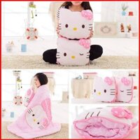 Hello kitty Gối sang trọng dễ thương gối ném chăn gối có đệm kép điều hòa không khí ngủ trưa