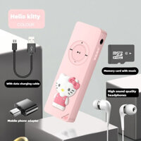 Hello Kitty Kawaii Sanrio Máy nghe nhạc Mp3 cầm tay Mini Mp3 Máy nghe nhạc dễ thương Máy nghe nhạc thể thao Máy nghe nhạc điện tử Máy nghe nhạc chạy bộ